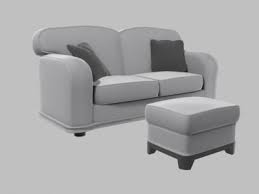 couch foot rest 3d max