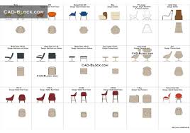 designer chairs cad blocks free