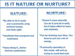 Nature Vs Nurture T Chart