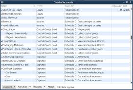 Sample Chart Of Accounts For Spa Business Top Sample V