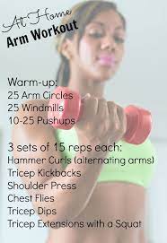 biceps triceps workout at home