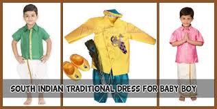 South Indian Traditional Dress for Baby & Toddler Boy