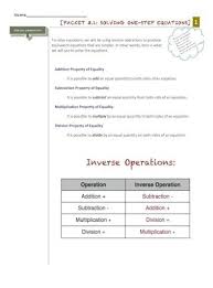 inverse operations packet 3 1