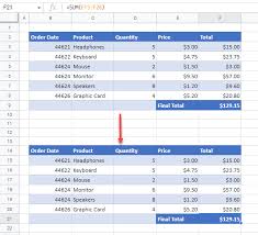paste a table in excel google sheets