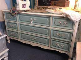 Chalk Painted Two Tone French Dresser