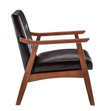 Espresso Wood Frame Accent Chair T1 133