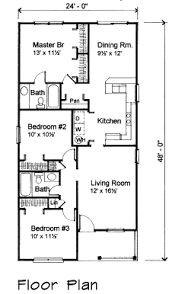 By far our trendiest bedroom configuration, 3 bedroom floor plans allow for a wide number of options and if so, a master suite well removed from the other bedrooms is your best bet. Bungalow Style House Plan 72710 With 3 Bed 2 Bath House Plans Uk Bungalow House Plans Bungalow Floor Plans