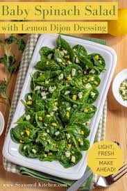 spinach salad recipe with lemon dijon