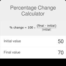 percent difference between two numbers