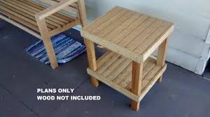 Get free shipping on qualified patio tables or buy online pick up in store today in the outdoors department. Diy Patio End Table Plans Outdoor Garden Furniture Etsy