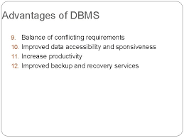 That makes easy to retrieve and update data.it is one of the most important advantages of database management system. Dct 2033 Database Management System Chapter 1 File