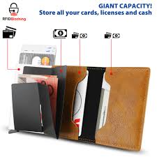 Is the digital wallet doomed to die a slow death? New Leather Credit Card Holder Men S Money Cash Wallet Clip Rfid Blocking Purse Ebay