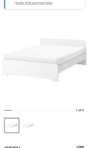 Ikea Queen Bed Frame And Zinus Mattress
