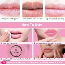 lip mask sheet 5 piece set collagen