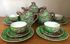 vine green hand painted anese