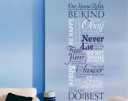 Scripture House Rules 1 Wall Decal