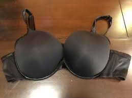 Cacique Bra Size 50b Smooth Boost Plunge Black Push Up In