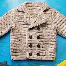 Toddler Pea Coat Crochet Pattern Sizes