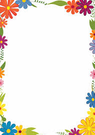 colorful flower frame border frame