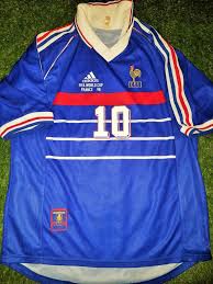 Bei diesem trikot kannst du optisch auf den schriftzug auf der brust und den schriftzug auf dem rücken zählen. Zidane France 1998 World Cup Final Jersey Maillot Shirt Trikot L Foreversoccerjerseys
