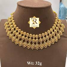 turkey necklace pure gold 22k 916