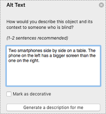 Add Alternative Text To A Shape Picture Chart Smartart