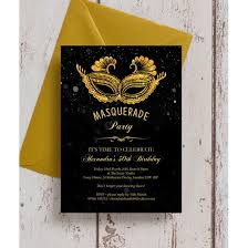 Masquerade Themed 30th Birthday Party Invitation From 0 90 Each