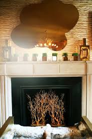 Fireplace Besides Logs
