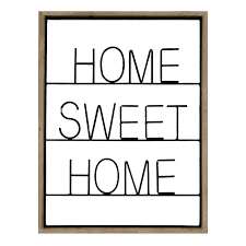 Home Sweet Home Wall Sign Black Sold By At Home