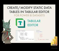 power query using tabular editor