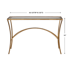 na console table gold uttermost