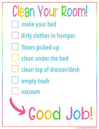 Kids Bedroom Cleaning Checklist Free Printable Cleaning Checklist