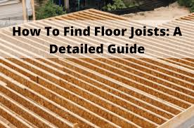 how to find floor joists easily a