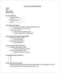 Simplicity, minimalism and clarity are the most important advantages of this type of documents. 93 For Simple Blank Resume Format Resume Format
