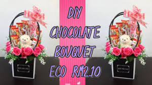 This bouquet for my housemate birthday gift. Chocolate Bouquet Diy Bouquet Dari Barang Eco Rm2 10 Bouquet Bouquetchocolateecorm2 Youtube