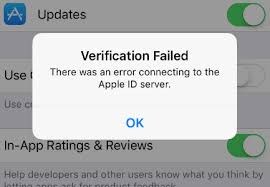 how to fix apple id verification failed
