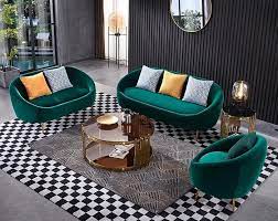 velvet living room furniture