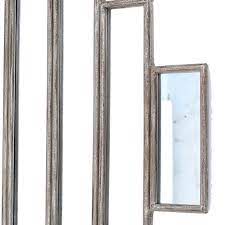 Wooden Wall Mirror With Multiple Framed
