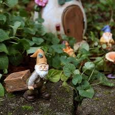 Wheelbarrow Gnome Fairy Garden Figurine