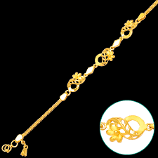 leaf gold bracelet grt jewellers