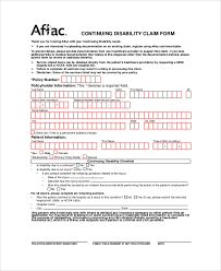 Sample Aflac Claim Form 8 Examples In Pdf