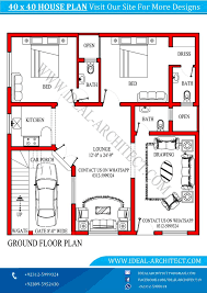 40x40 House Plan 6 Marla House Design