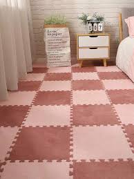 12pcs plush puzzle foam floor mat set
