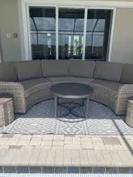 All Weather Wicker Patio Sectional Sofa
