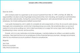 Accountant Job Reference Letter Doc Testimonial Sample For