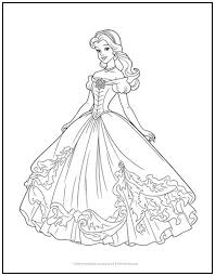 disney princess coloring page print