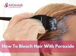 how to bleach hair with peroxide at