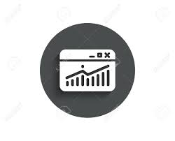 Website Traffic Simple Icon Report Chart Or Sales Growth Sign