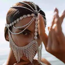 eye mask bling crystal jewelry cosplay