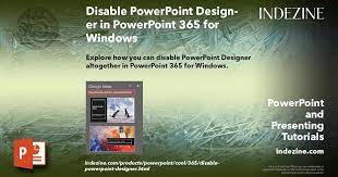 disable powerpoint designer in